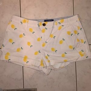 Old Navy Cute White Lemon Everyday Shorts